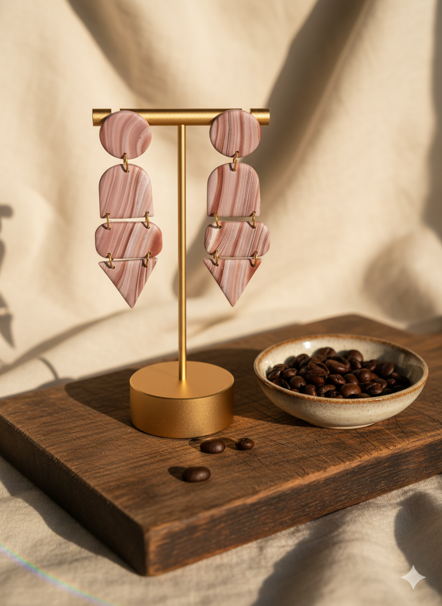 Mocha Muse Drop Earrings